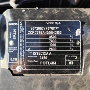 IVECO DAILY 35C15 (COD. INTERNO PM2015)