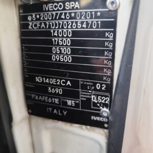 IVECO EUROCARGO 140-250 (COD.INTERNO PM1874)