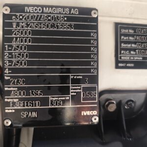 IVECO STRALIS CUBE AS260S42Y (COD.INT. CP1542)